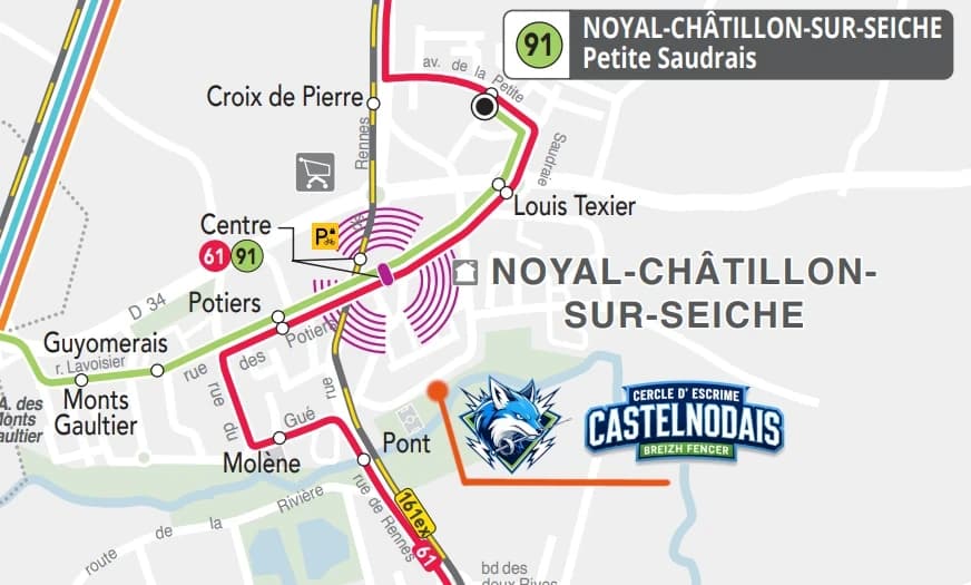 Plan d'accès bus